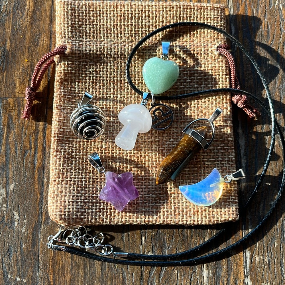 Crystals for Libra! Rose Quartz Black Tourmaline Opalite Amethyst Aventurine
